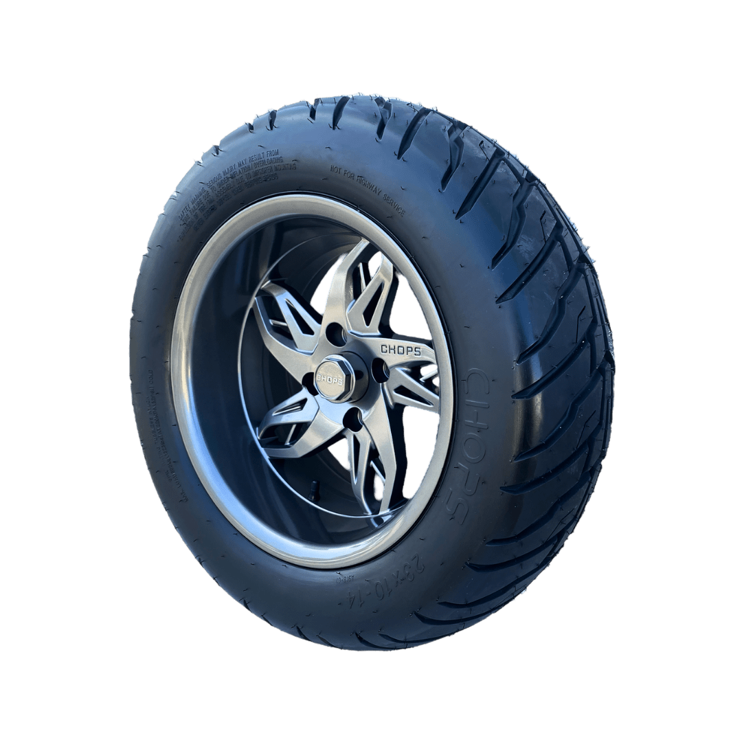 CHOPS 14" Rim & Tire Set Gunmetal LSV Manufacturing