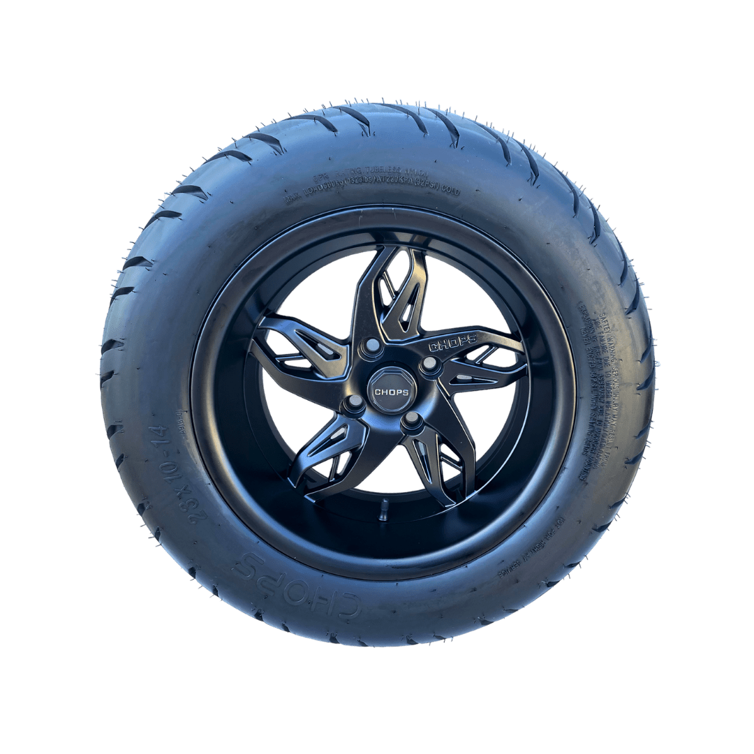 CHOPS 14" Rim & Tire Set Black LSV Manufacturing