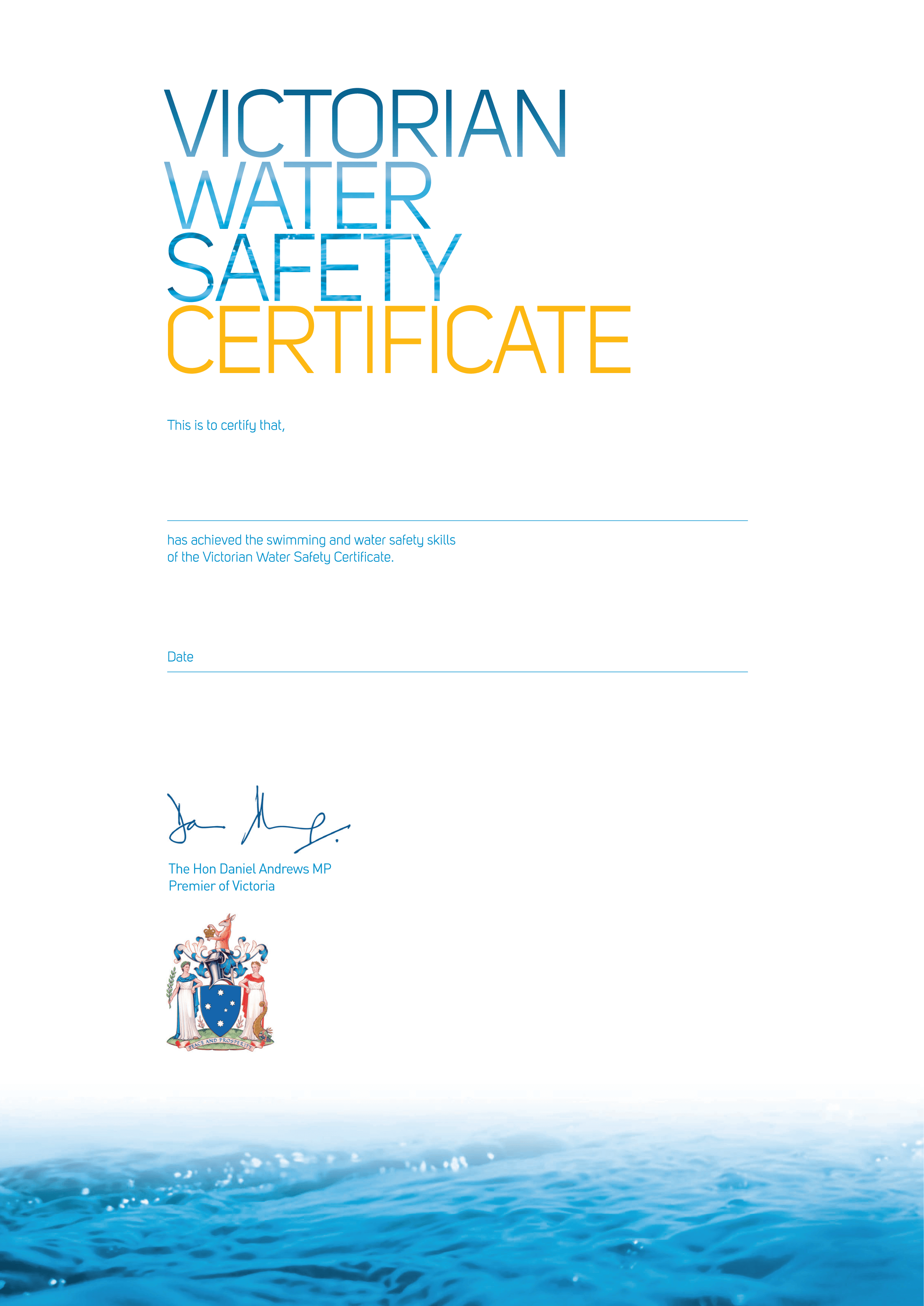 Victorian Water Safety Certificate (VWSC) Life Saving