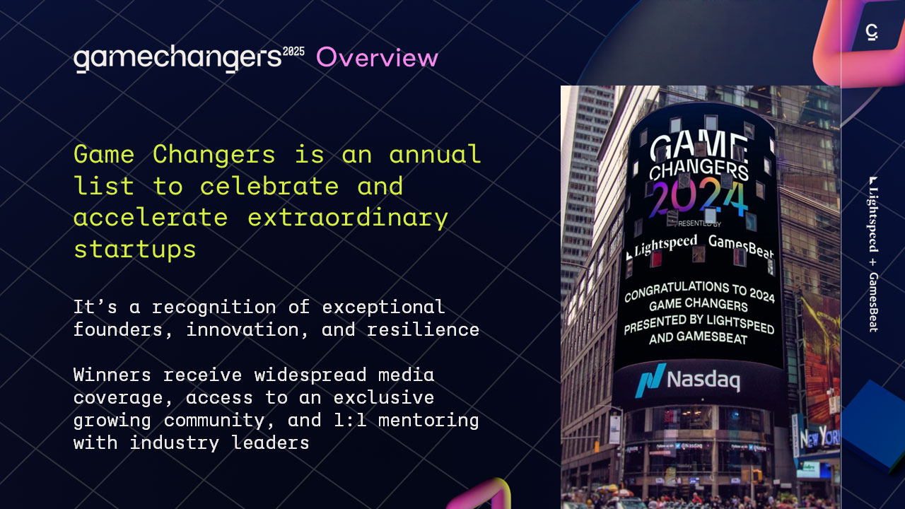 Game Changers top game startup list returns with Lightspeed, GamesBeat