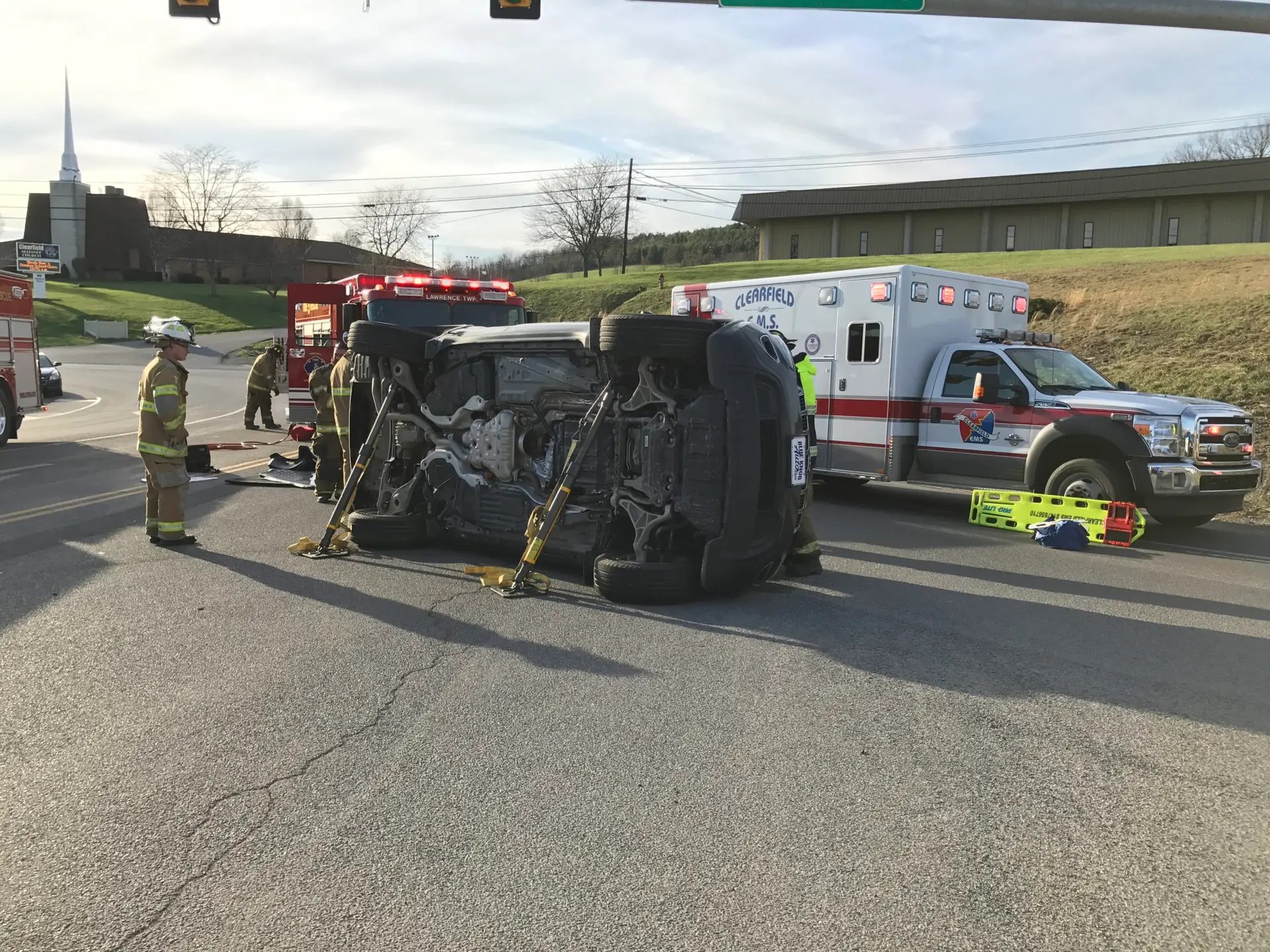 Vehicle accident with entrapment Lawrence Township Fire Department 1