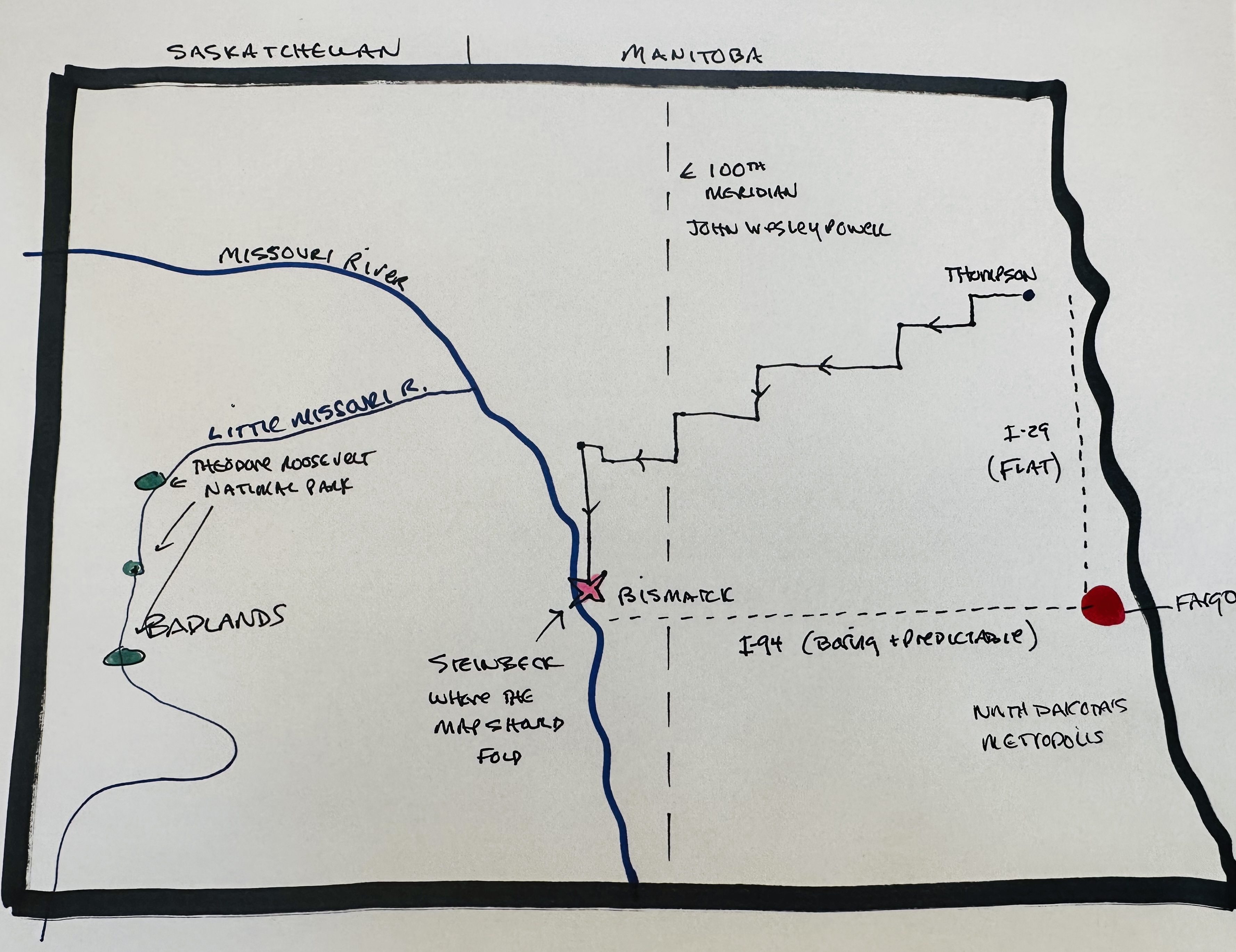 While Driving Across North Dakota on a Recent Sunday Listening To