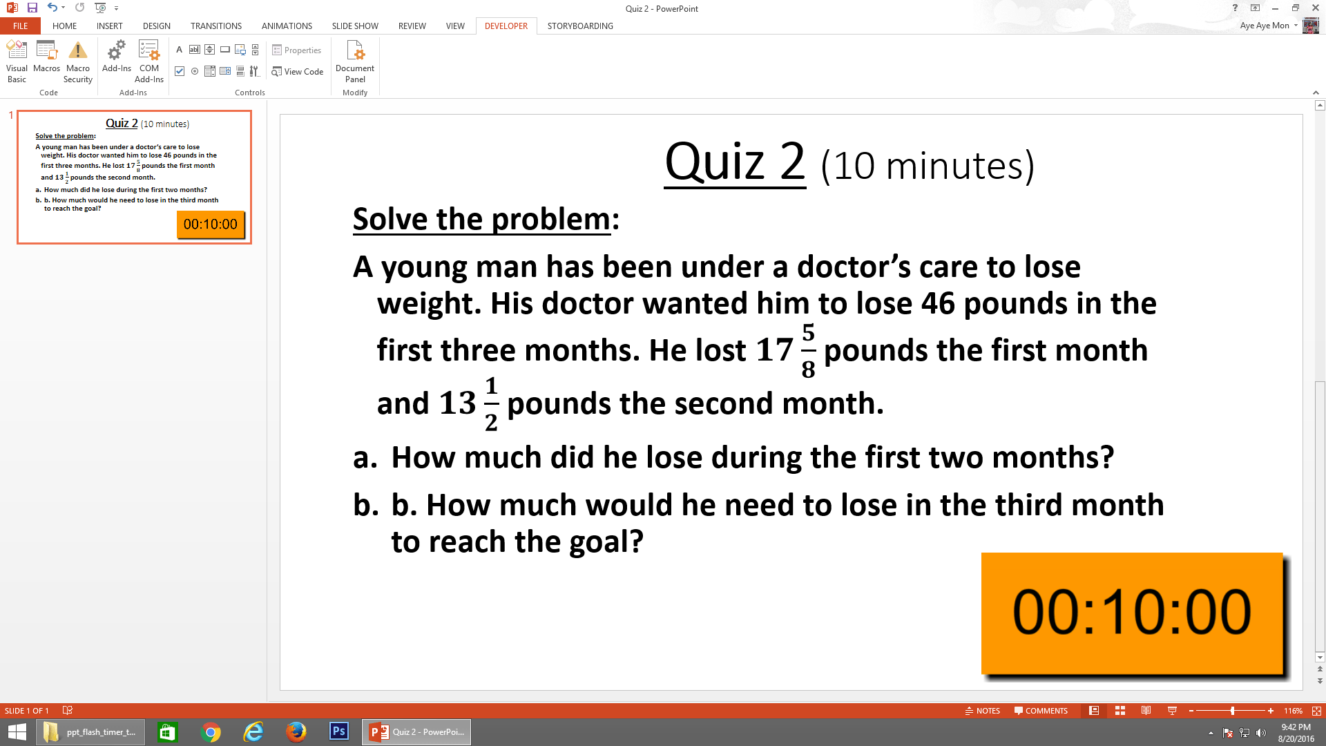 PPT Flash Timer TCS LTC Clock