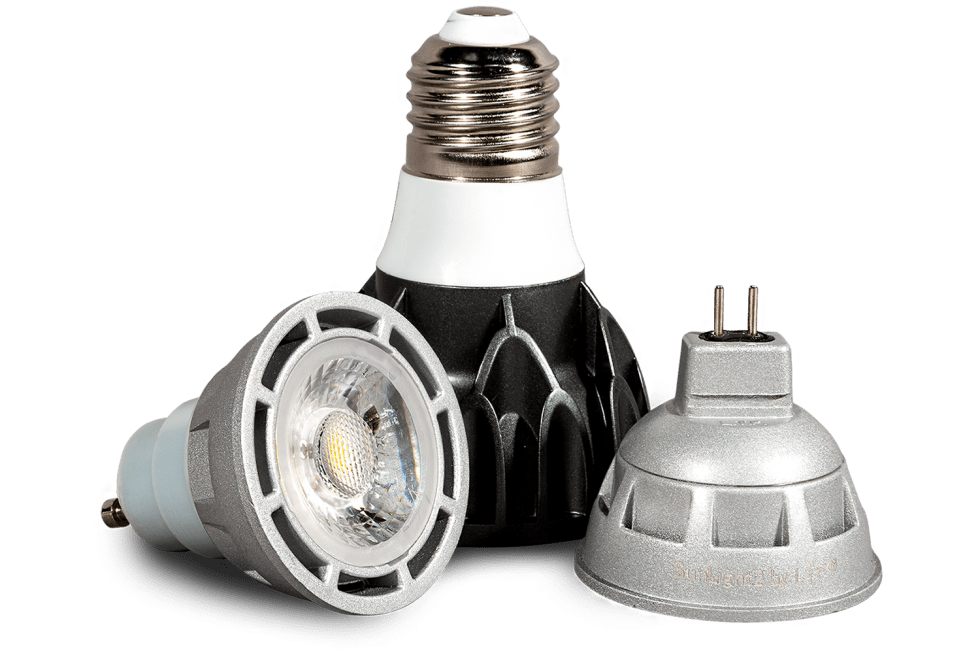 SunLight2 High CRI Dim to Warm LED Bulbs MR16 GU10 PAR20 PAR30