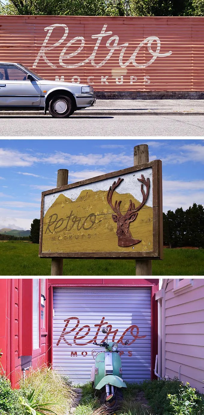 Creative Retro Mockup Templates LTHEME