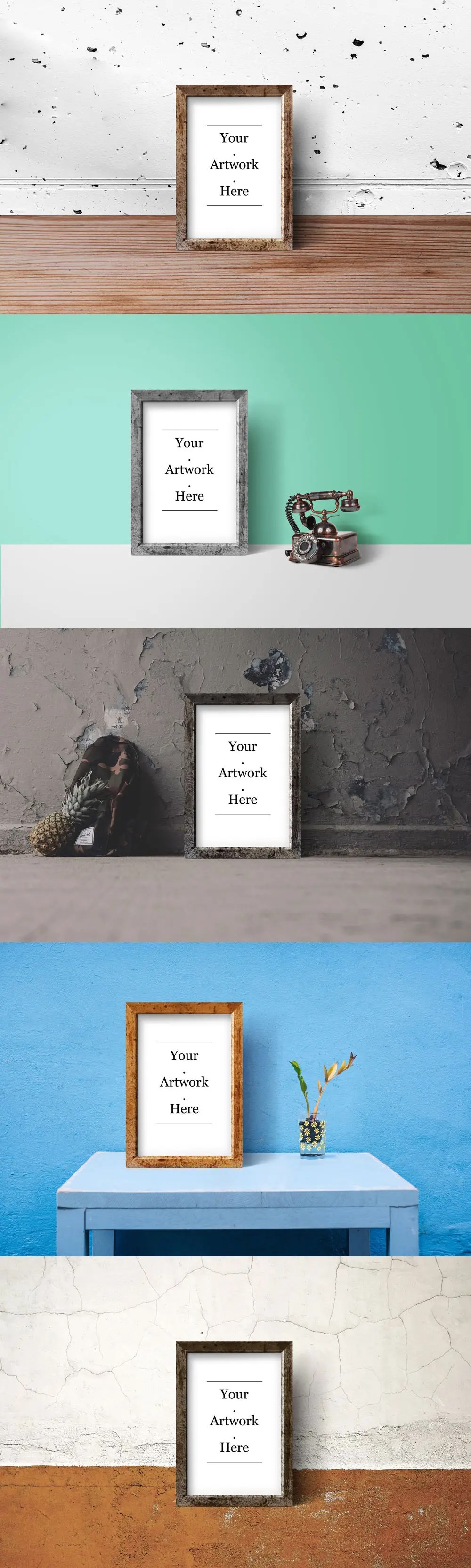 Rustic Wood Frame Free Mockup Templates LTHEME