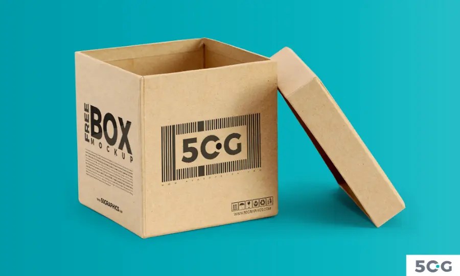 Open Box MockUp PSD Template LTHEME