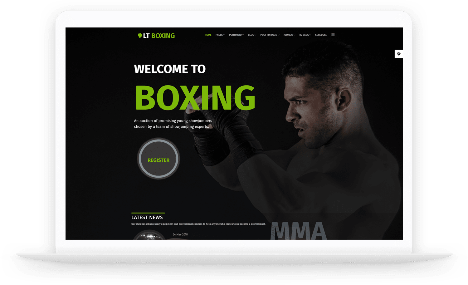 LT Boxing Free Responsive joomla templates sport