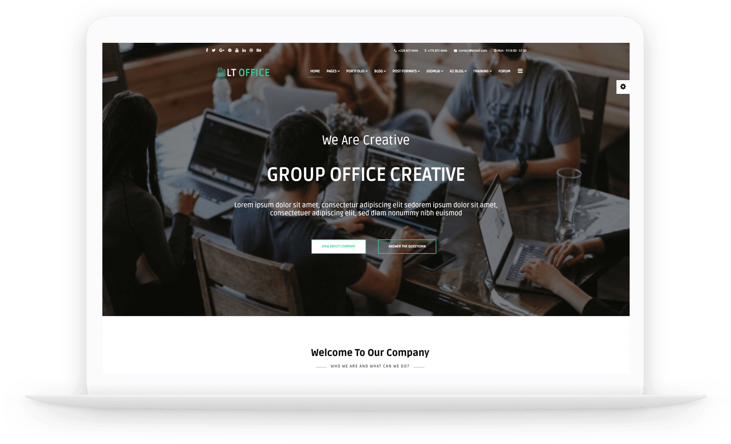 LT Office Free Responsive business joomla template
