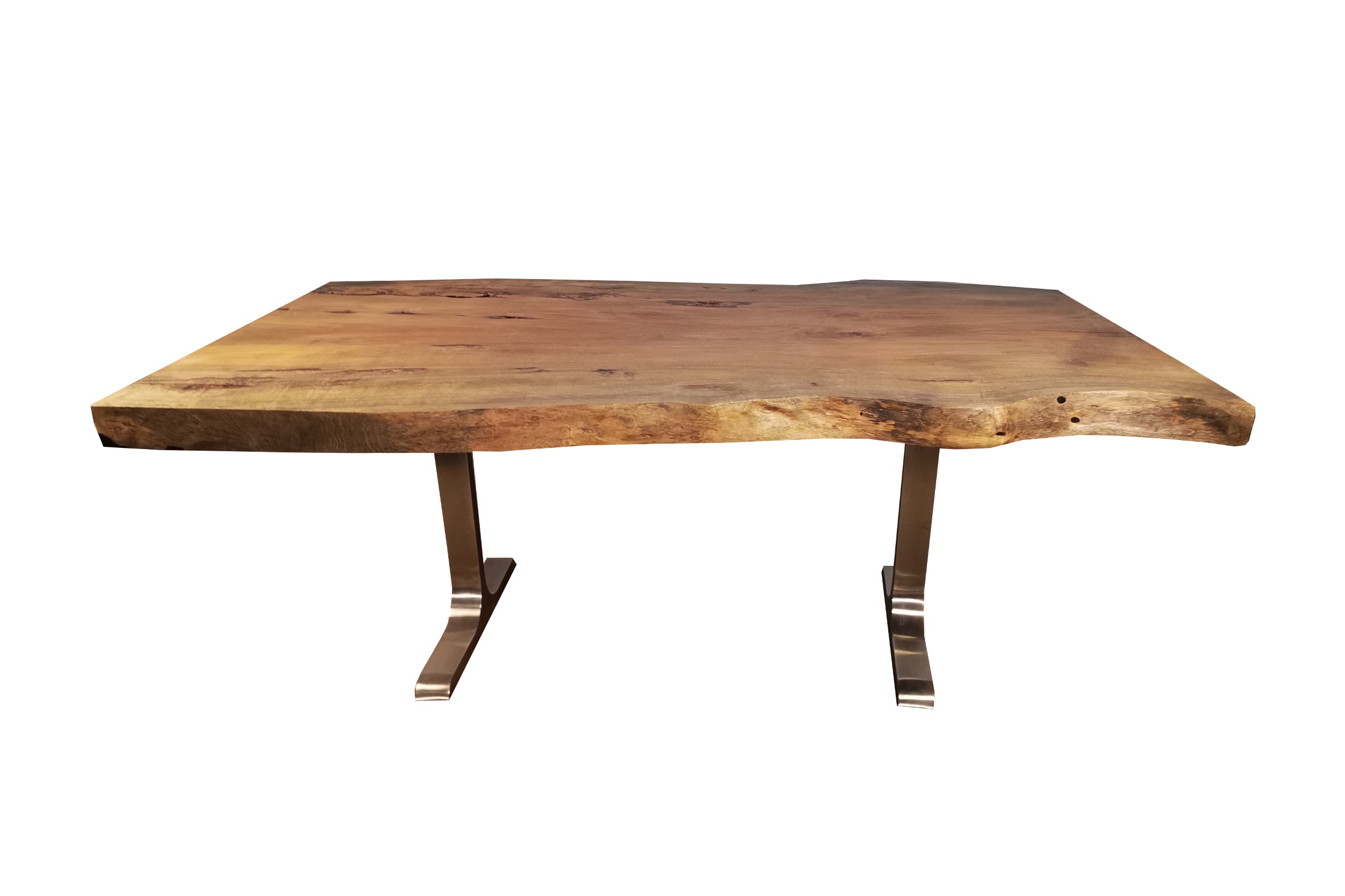 Buy Wild Mango Wood Live Edge Dining Table 78.5 x 41 − 45 − 46 Inches