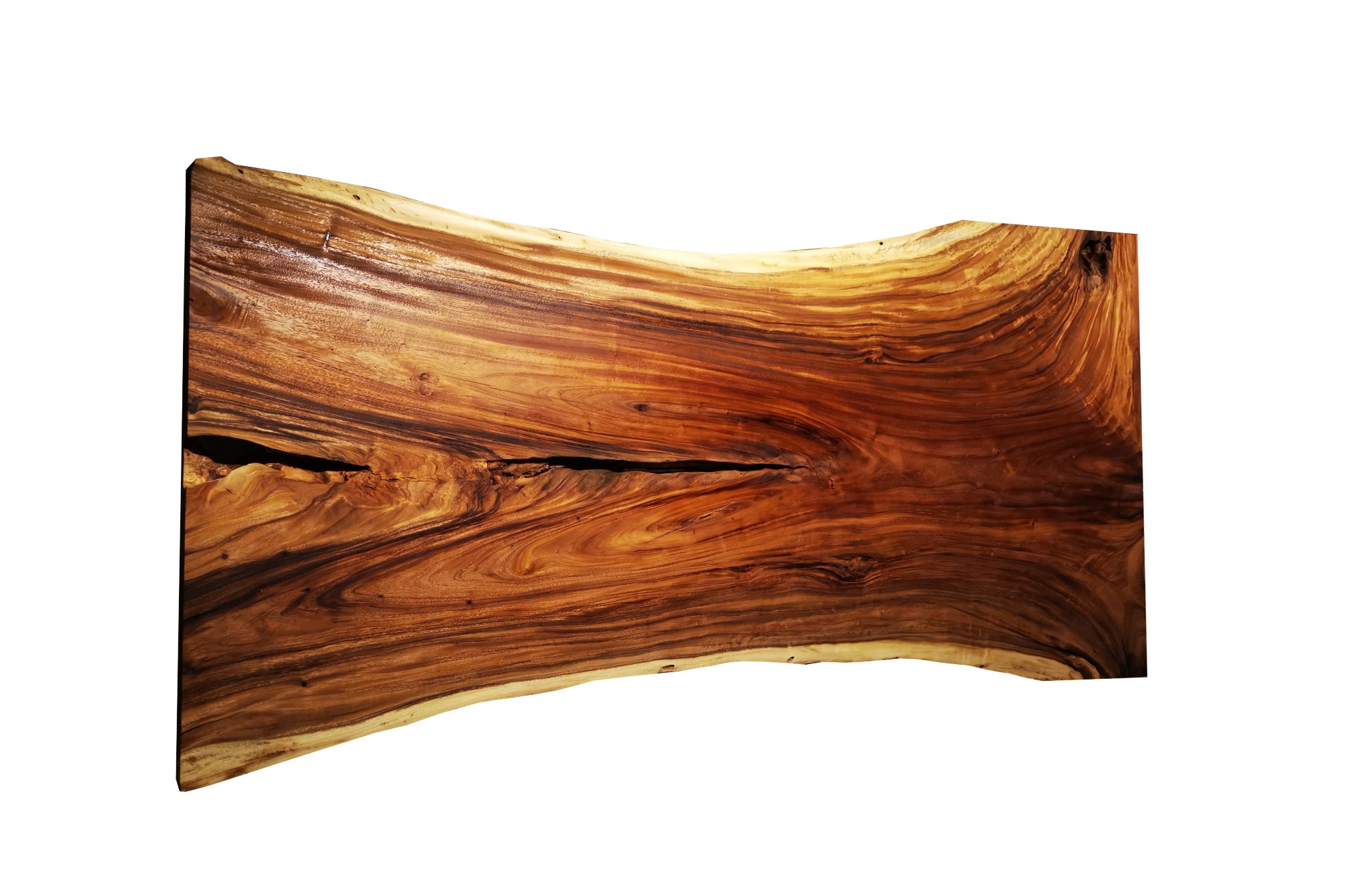 Acacia Wood Live Edge Table 107.5 x 59 − 45 − 56 Inches (sold) LTJ Arbor