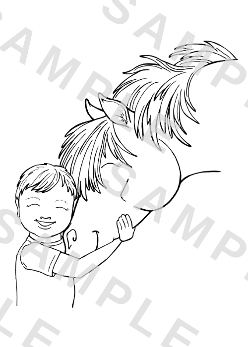 Coloring page sample Loudoun Therapeutic Riding