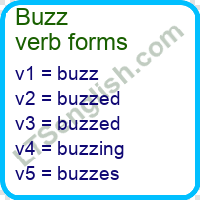 Buzz verb forms - Learn English Free Online | LTSenglish.com