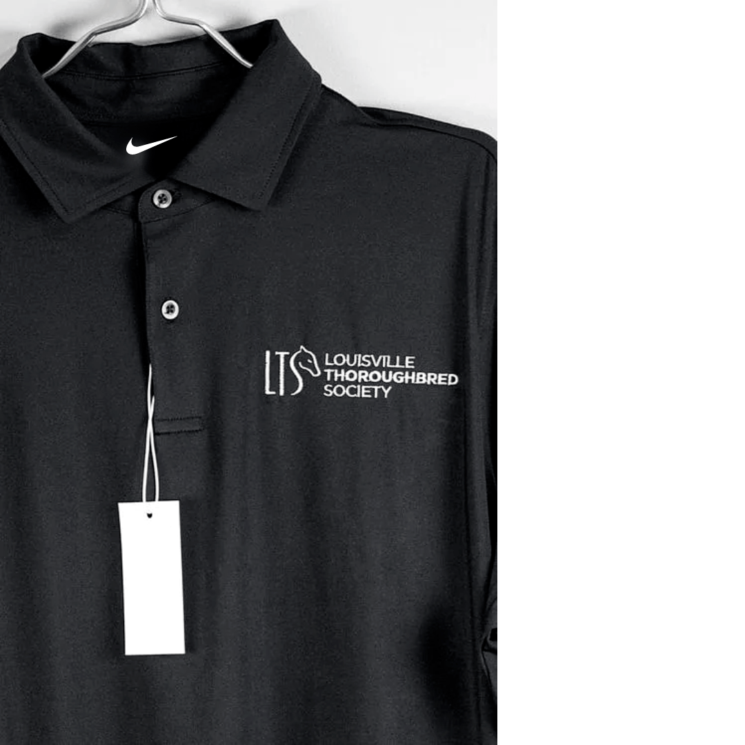 Women's Black Nike Polo The Louisville Thoroughbred Society