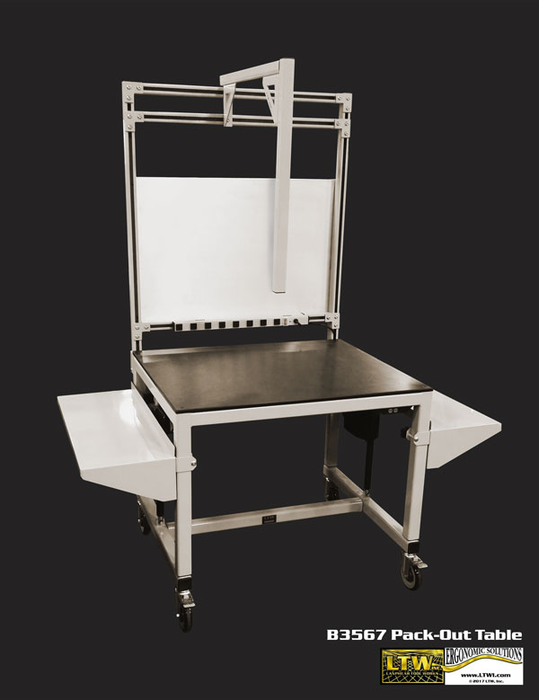 Rotating Packing and Shipping Table LTW Ergonomic Solutions