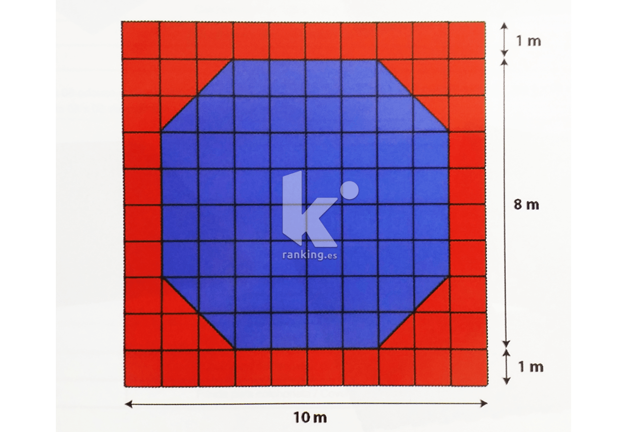 TATAMI DE KARATETAEKWONDO 100 X 100 X 2 CM TRIANGULAR/CUADRADA Lua