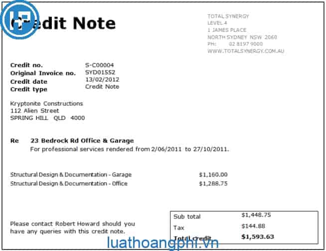 Credit note là gì? Nội dung được đề cập trong Credit Note