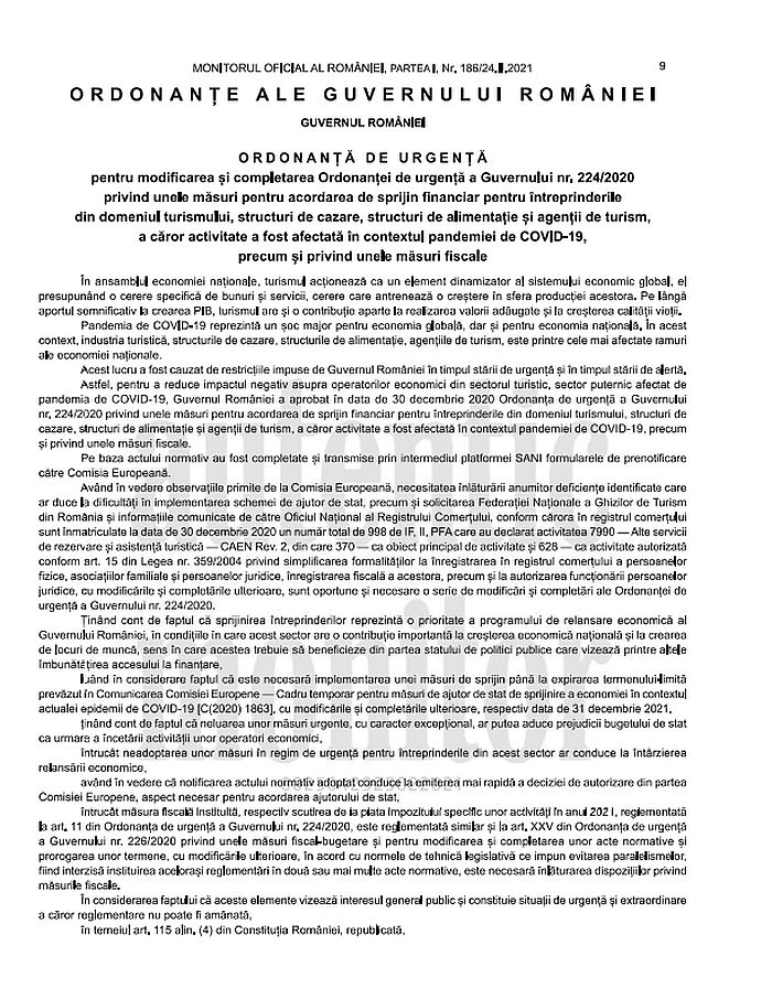 Despagubiri Pentru Horeca Oug Publicata In Monitorul Oficial Cum Se Dau Banii Document