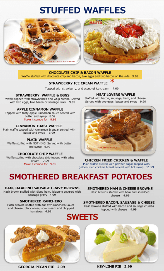 Menu Lubbock Breakfast House