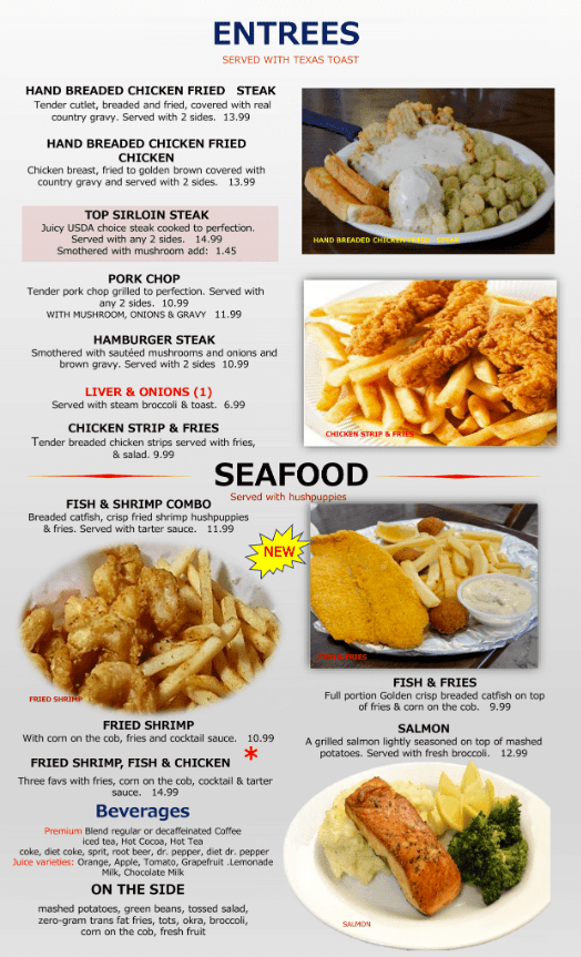 Menu Lubbock Breakfast House