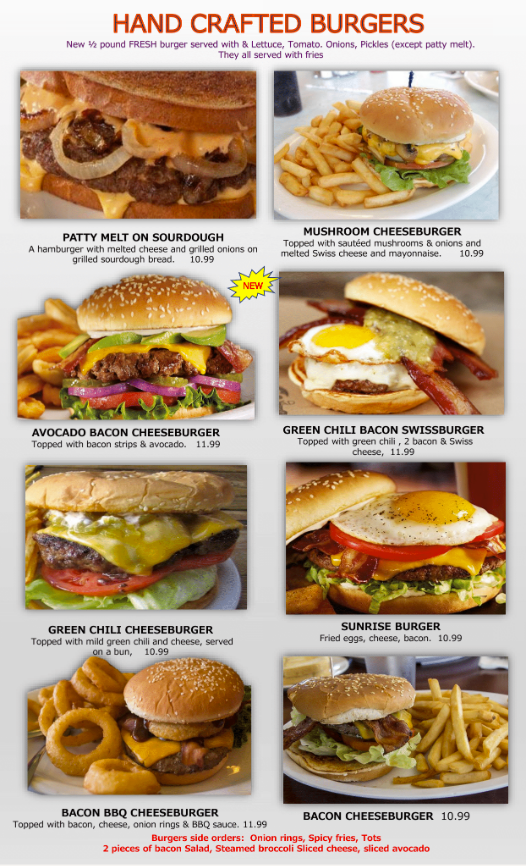 Menu Lubbock Breakfast House