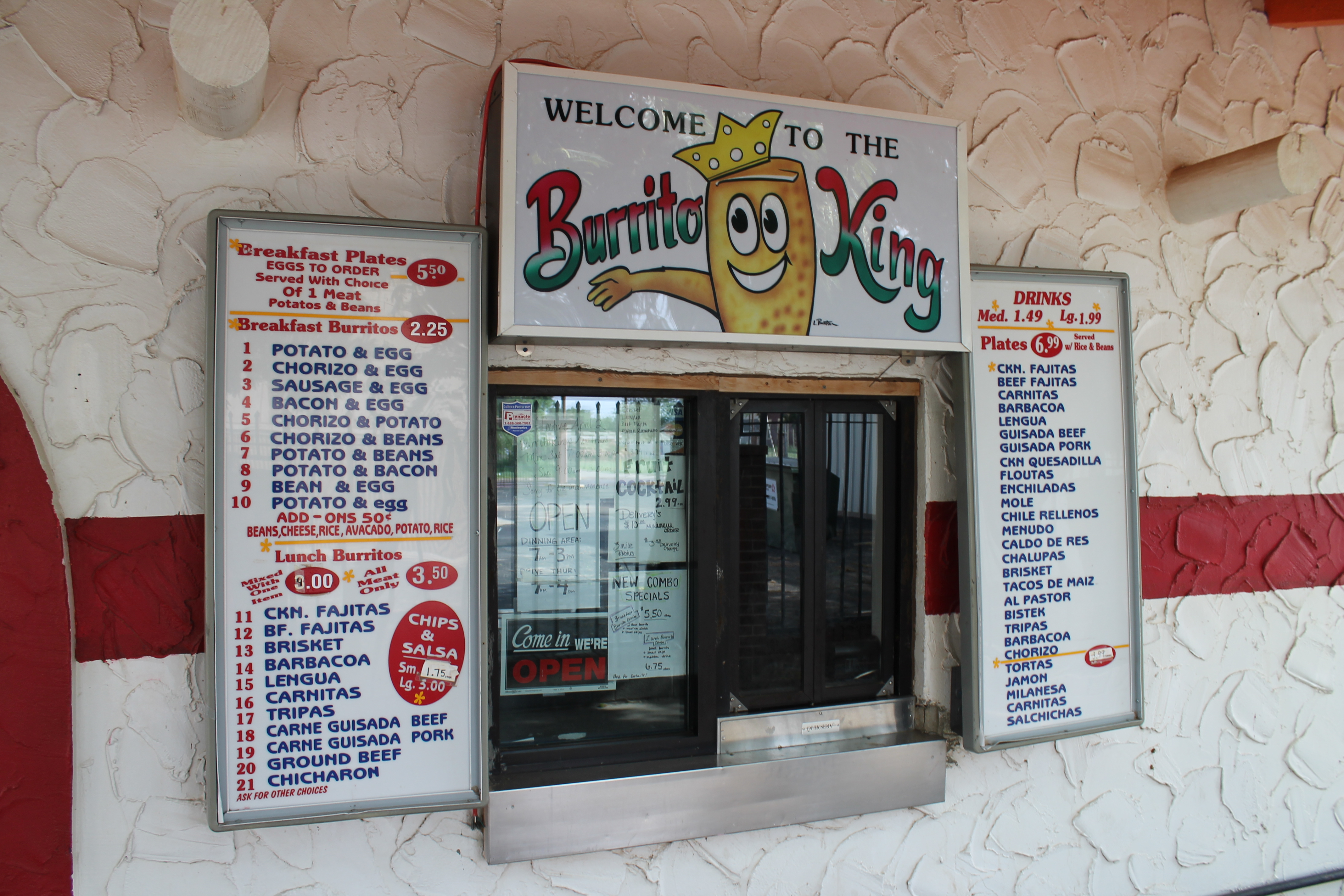 Burrito King Menu Lubbock Menu