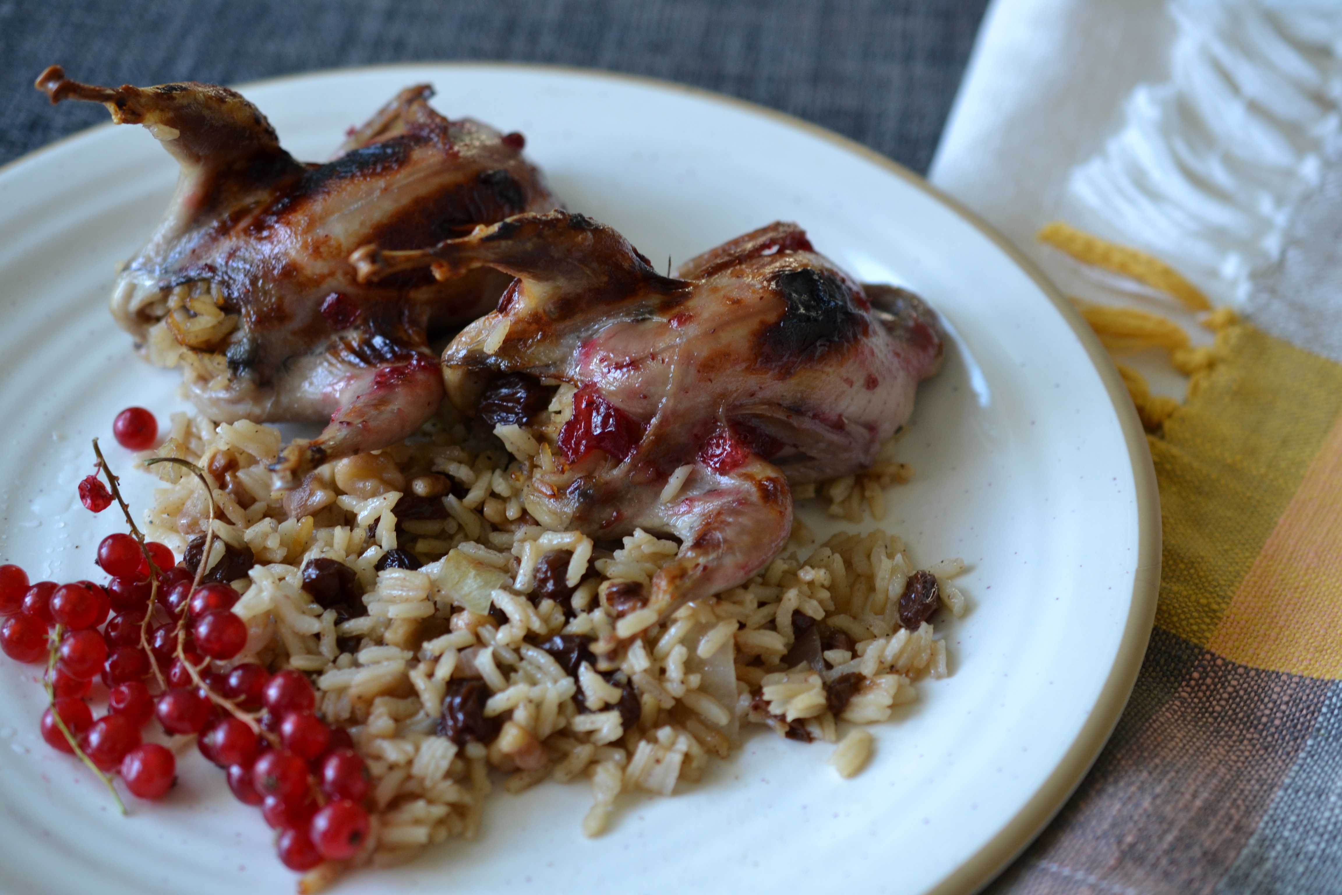 Stuffed Roasted Quail Lubna's Culinary Adventures