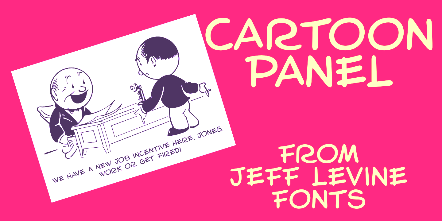 Jeff Levine Comic book and cartoon typefaces