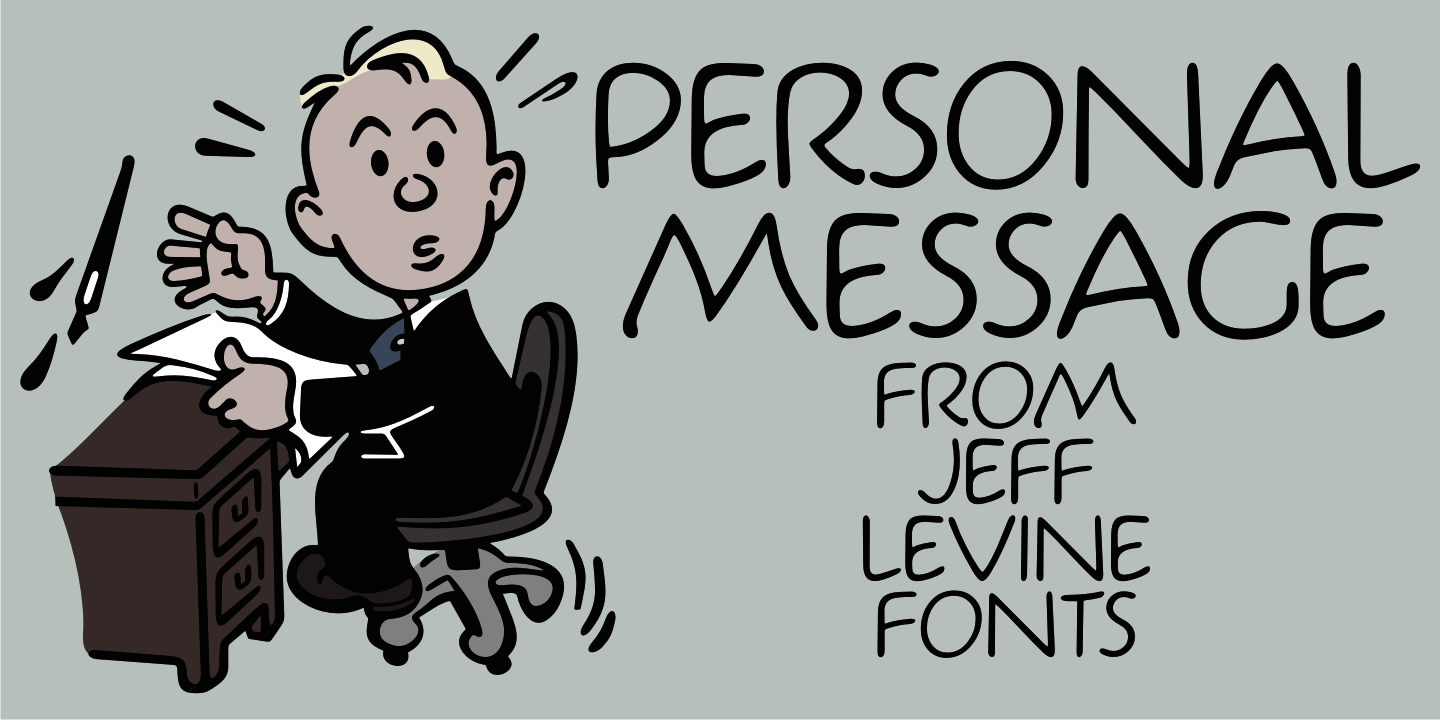 Jeff Levine Comic book and cartoon typefaces