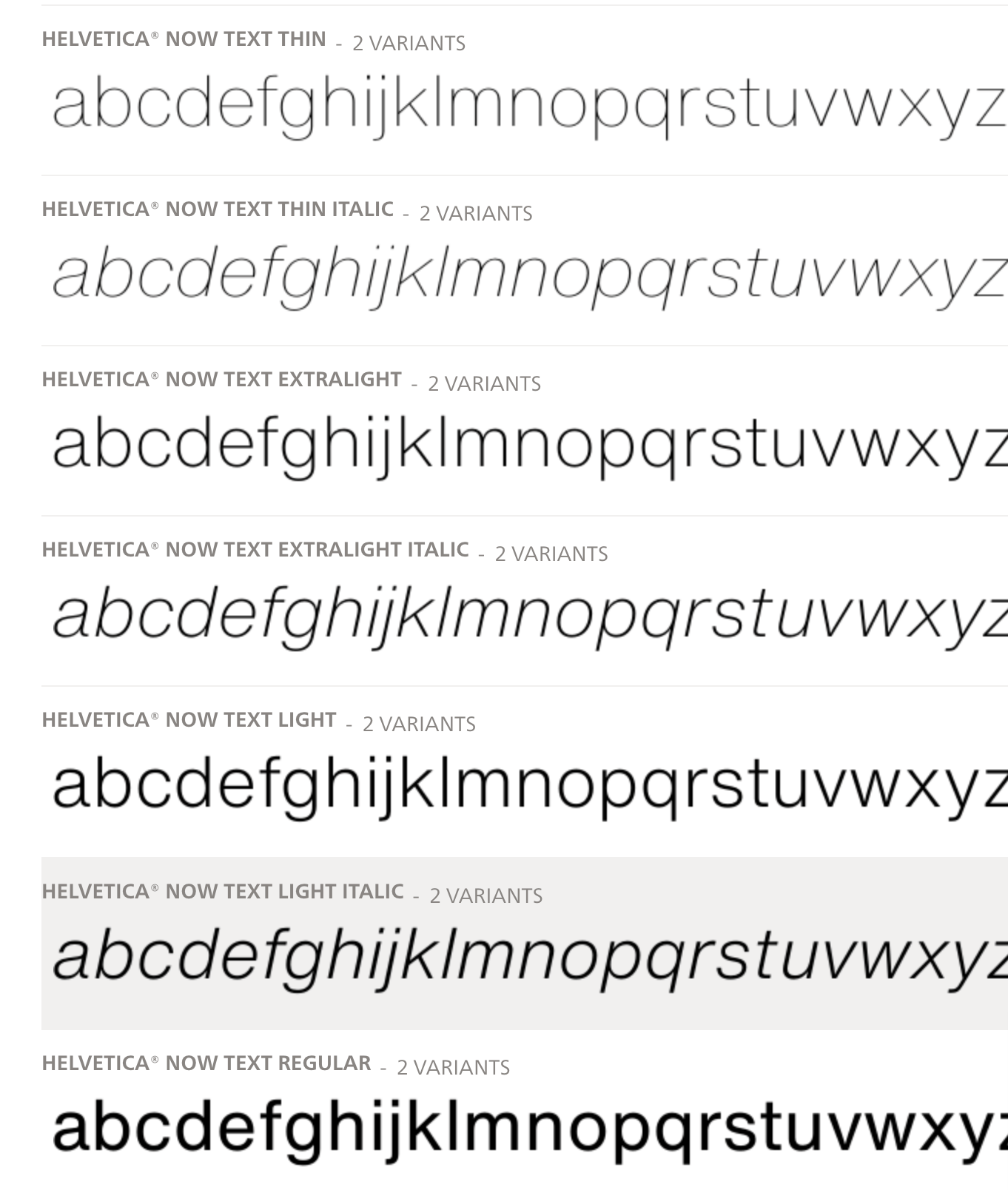 Monotype helvetica now noblefecol