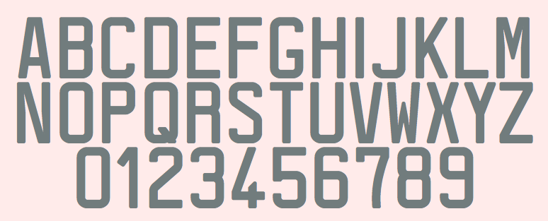 License Plate Fonts