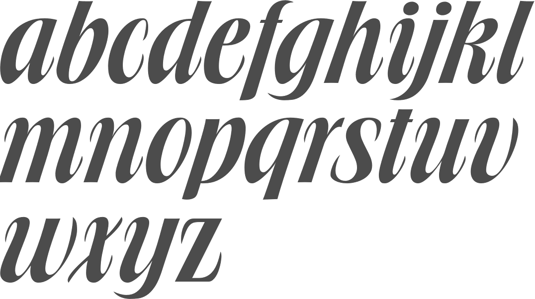 MyFonts Calligraphic script typefaces
