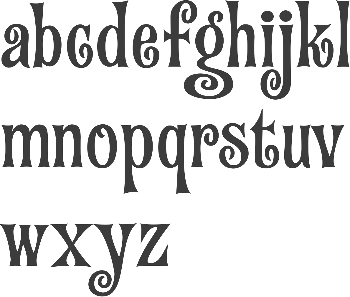 MyFonts Jazzy typefaces