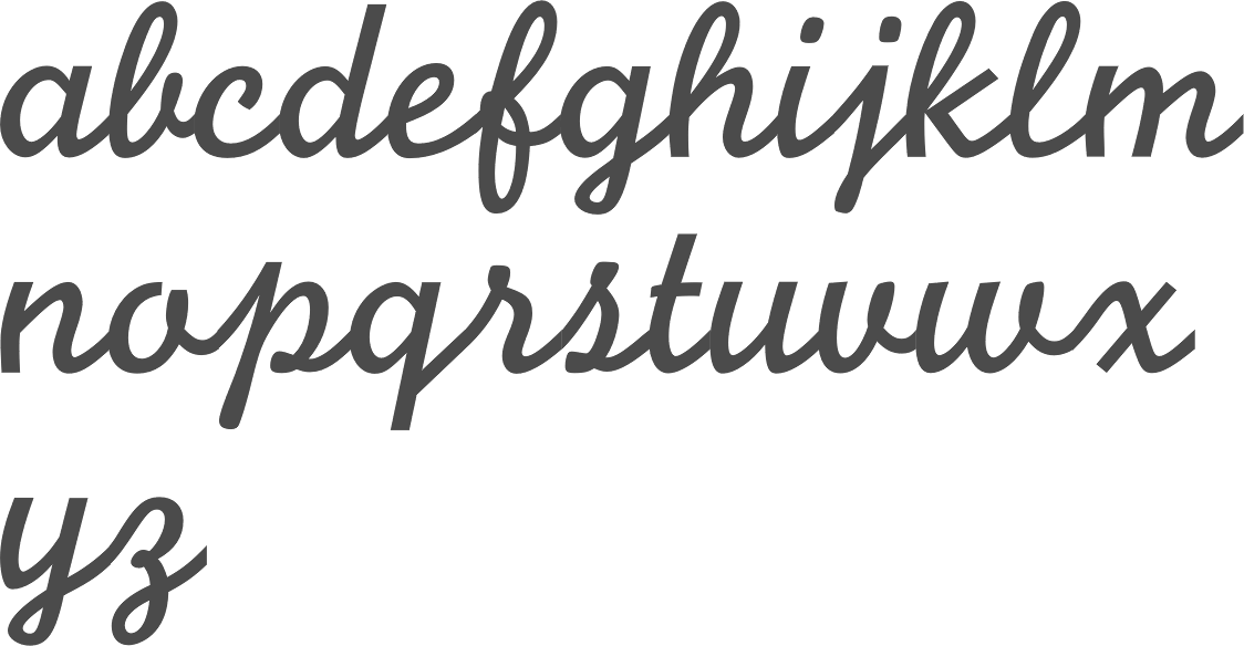 MyFonts Monocase / monoline typefaces