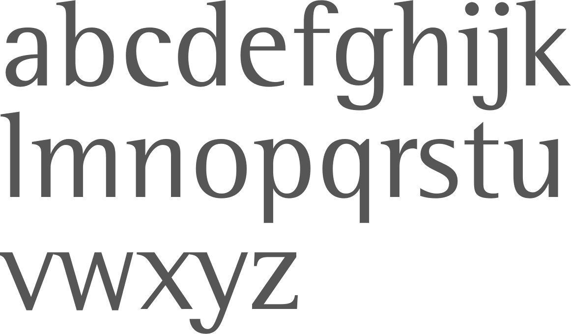 MyFonts SemiSerif typefaces