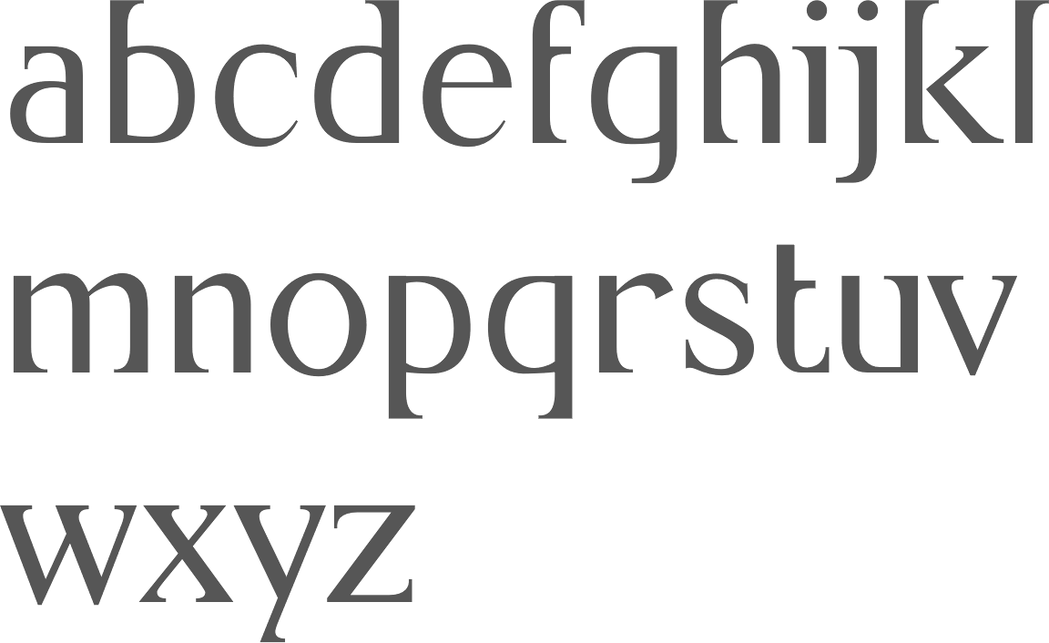 MyFonts SemiSerif typefaces