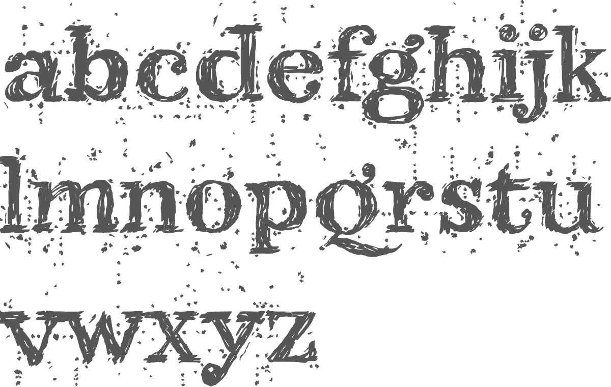 MyFonts Splatter typefaces