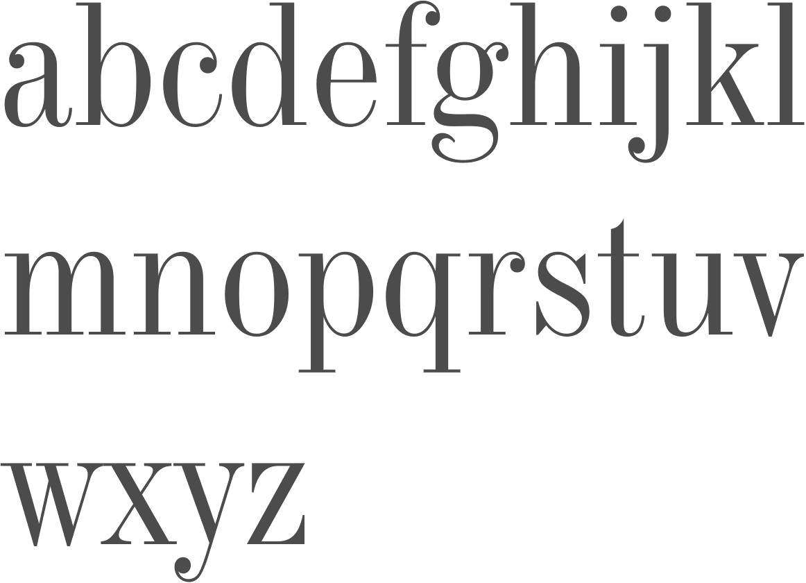 MyFonts Transitional typefaces