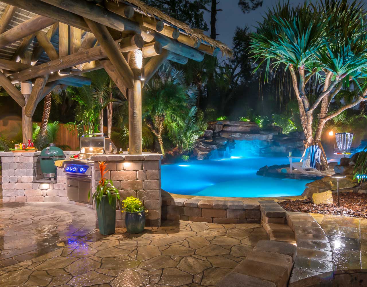 Lucas Lagoons custom pool builder in Sarasota featured on Insane Pools