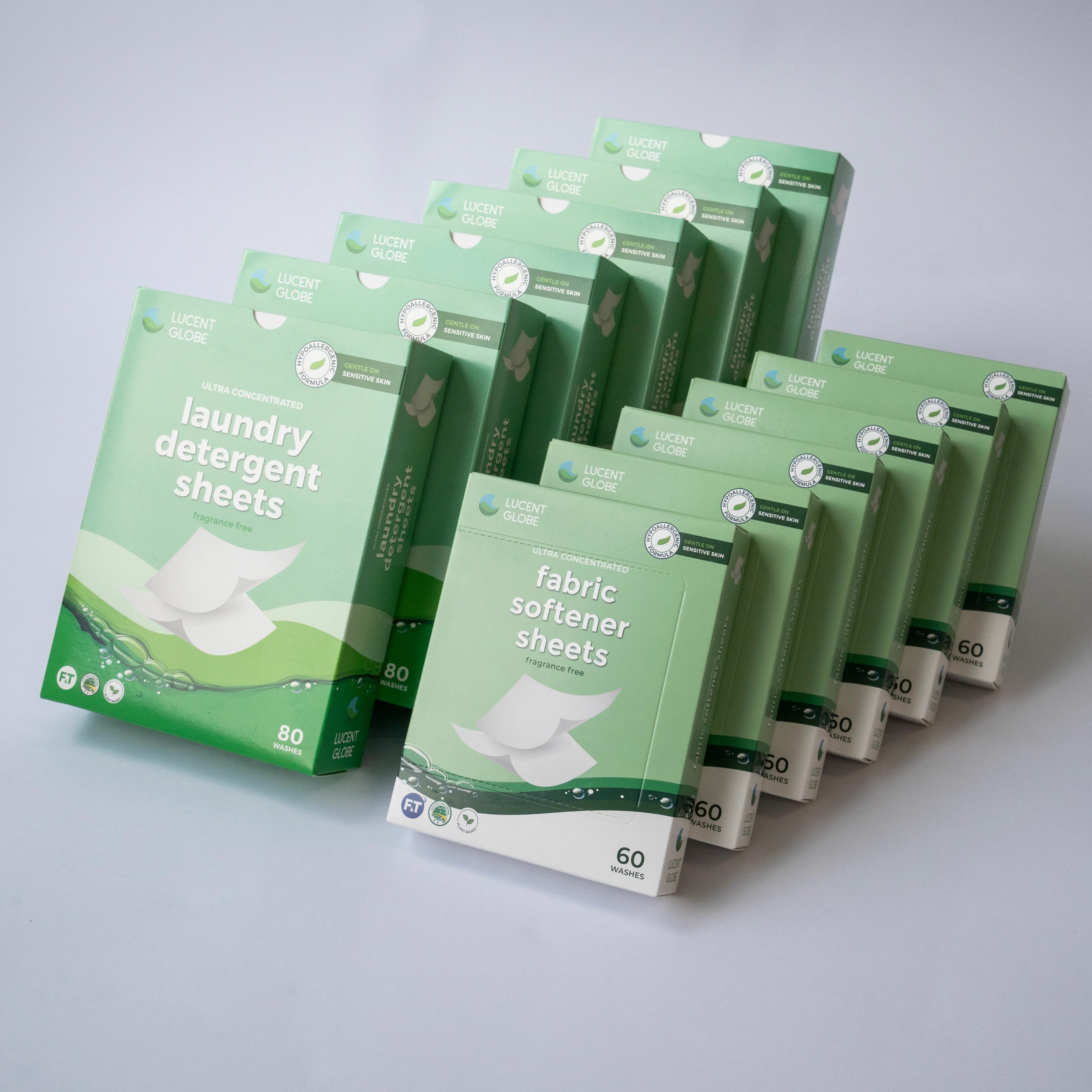 Laundry Bundle Fabric Softener & Detergent Sheets Lucent Globe