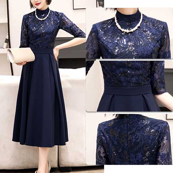 50代の結婚式 パーティードレス 【De Luceo】