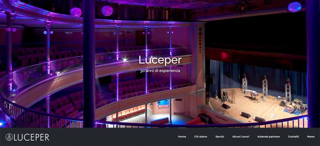 Nuovo sito Luceper s.r.l. Torino 30 anni di esperienza.