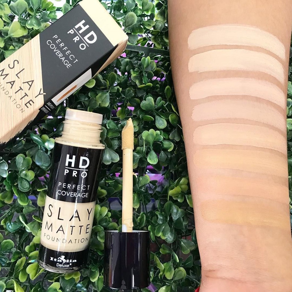 BASE DE MAQUILLAJE LIQUIDA HD PRO SLAY ITALIA DELUXE, 49 OFF