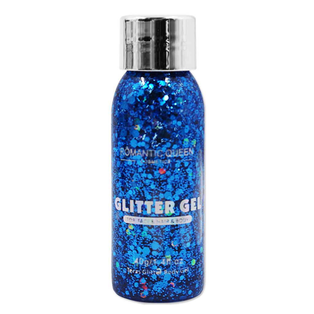 GLITTER GEL FOR FACE & BODY AZUL Luces Beautiful