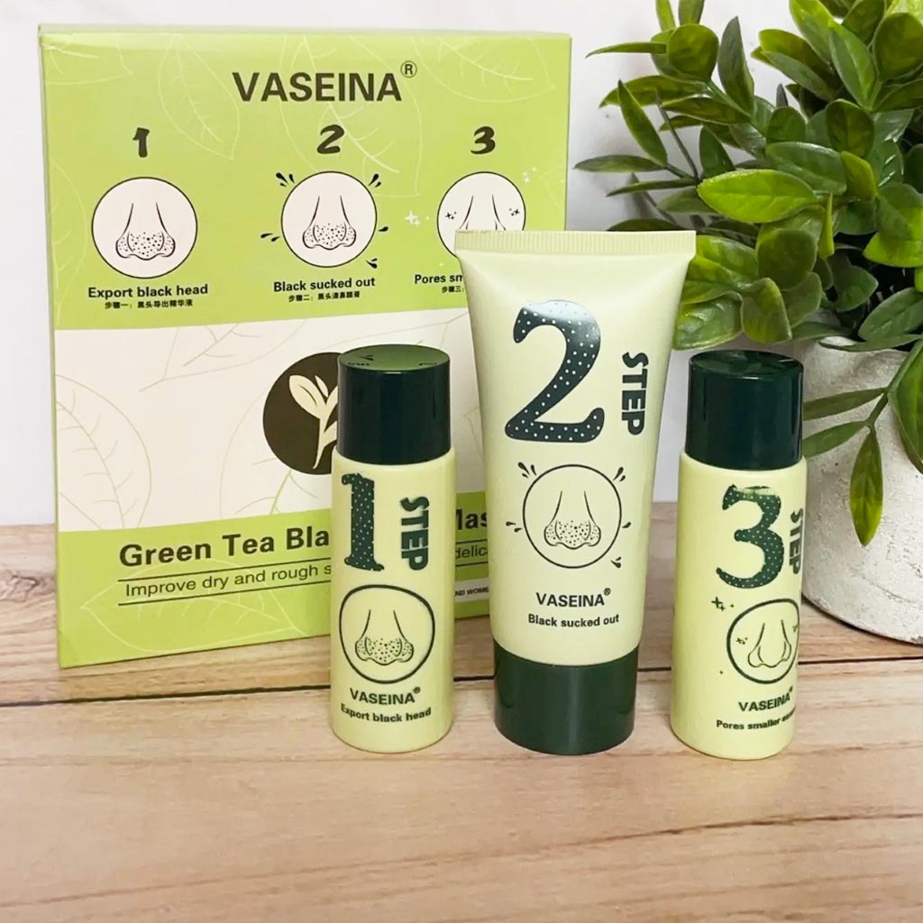 Green tea blackhead mask vaseina Luces Beautiful