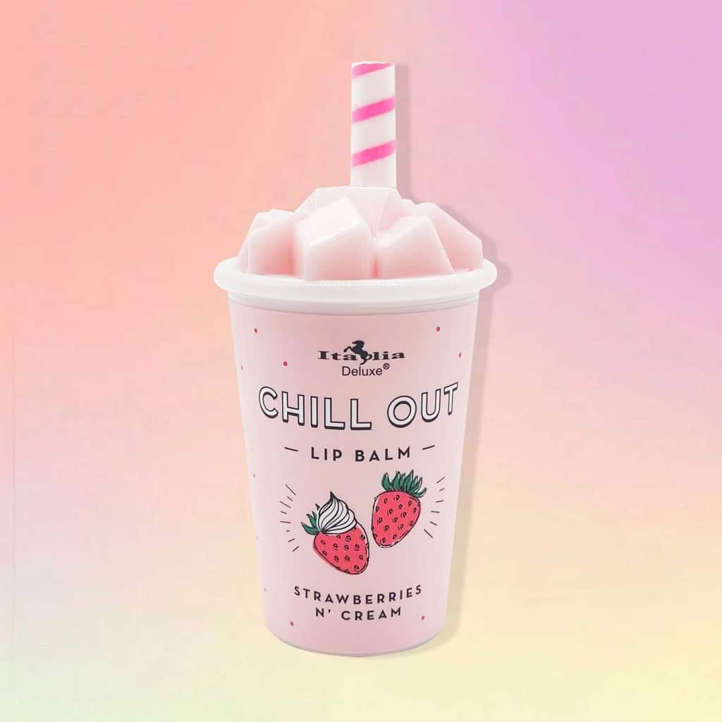 Chill out lip balm strawberry italia deluxe Luces Beautiful