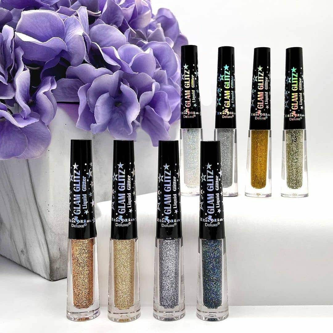 Delineador liquido glitter glam fucsia italia deluxe Luces Beautiful