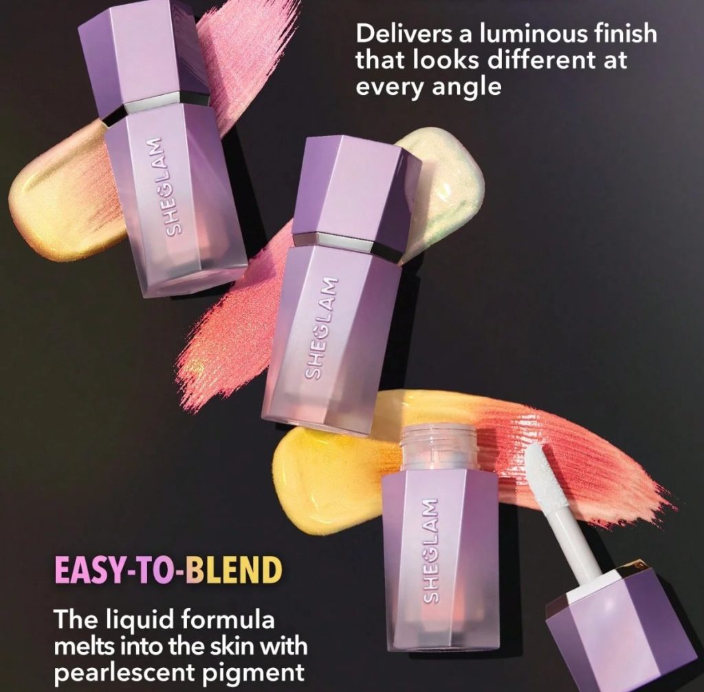 Chromaglow bloom liquid highlighter stardust sheglam Luces Beautiful