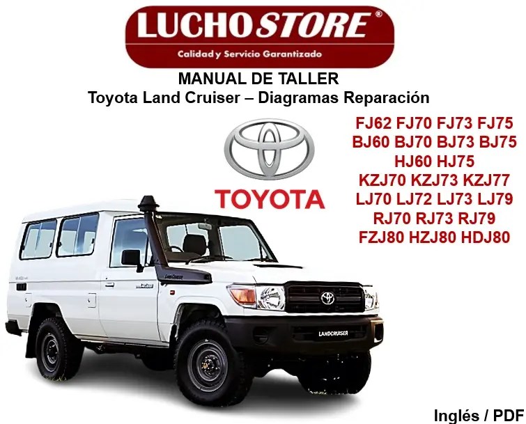 Manual de Taller Toyota Land Cruiser FJ62 FJ70 FJ73 FJ75 BJ60 BJ70 BJ73