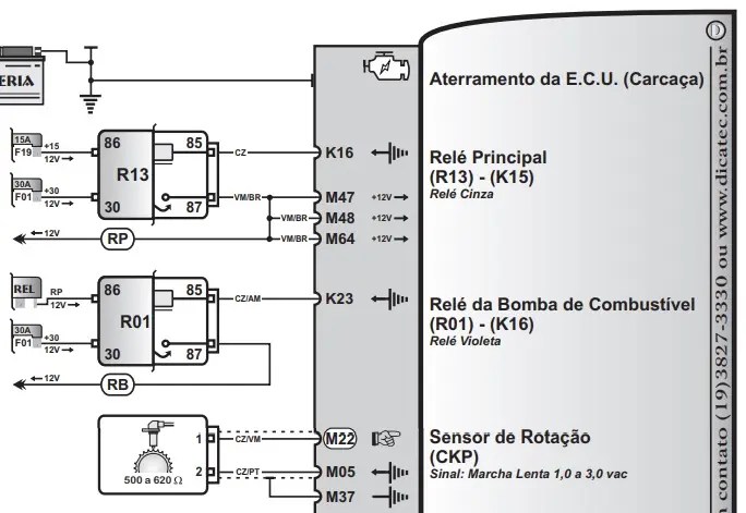 Manual de Diagramas Pinout Fiat Palio Siena Ecu Delphi 1.8 8v GM